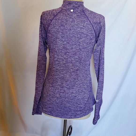 Nike DriFit Women's Zip Athletic Long Sleeve Pullover Shirt Thumb Hole, S - Picture 4 of 8